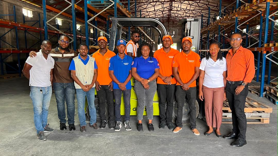 DGPC agents trained on forklift operation at the HCS Les Cayes warehouse
